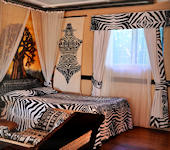 Nakuru lodge kamer interieur ,Nakuru Nationaal Park in Kenia