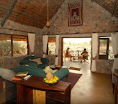 Ruaha River Lodge, interieur kamer, Ruaha nationaal park Tanzania