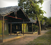 Rufiji River Camp, tent uitzicht over Selous Wildreservaat Tanzania