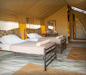 Kati Kati Camp interieur kamer, Serengeti Tanzania