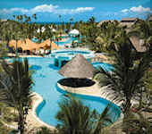 Southern Palms Beach Resort is driect gelegen aan Diani Beach in Kenia