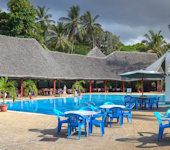 Turtle Bay Beach Club is gelegen aan het strand van Watamu National Marine Park in Kenia