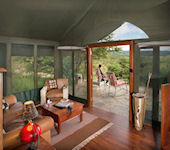Taasa Game Lodge interieur kamer, Serengeti Tanzania